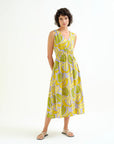 COMPAÑIA FANTASTICA VESTIDO MIDI CON ESTAMPADO GUI