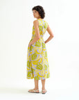 COMPAÑIA FANTASTICA VESTIDO MIDI CON ESTAMPADO GUI