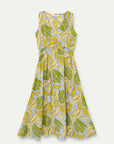 COMPAÑIA FANTASTICA VESTIDO MIDI CON ESTAMPADO GUI