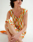 COMPAÑIA FANTASTICA VESTIDO CORTO CON ESTAMPADO AL
