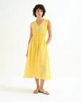 COMPAÑIA FANTASTICA VESTIDO MIDI 100% ALGODON AMAR