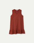 COMPAÑIA FANTASTICA VESTIDO CORTO 100% ALGODON MAR
