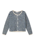 COMPAÑIA FANTASTICA CARDIGAN DE RAYAS BLANCO Y AZU