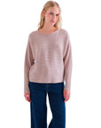COMPAÑIA FANTASTICA JERSEY PUNTO RAYAS BEIGE