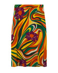 COMPAÑIA FANTASTICA FALDA MIDI CON ESTAMPADO RIVER