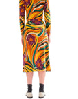 COMPAÑIA FANTASTICA FALDA MIDI CON ESTAMPADO RIVER