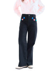 COMPAÑIA FANTASTICA PANTALON VAQUERO NEGRO CON EST