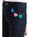 COMPAÑIA FANTASTICA PANTALON VAQUERO NEGRO CON EST