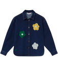 COMPAÑIA FANTASTICA CAMISA VAQUERA AZUL CON ESTAMP