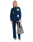 COMPAÑIA FANTASTICA CAMISA VAQUERA AZUL CON ESTAMP