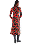 COMPAÑÍA FANTASTICA VESTIDO MIDI CON ESTAMPADO CIC