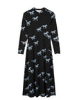 COMPAÑÍA FANTASTICA VESTIDO MIDI CON ESTAMPADO HOR