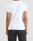 EMPORIO ARMANI WOMAN JERSEY T-SHIRT WHITE