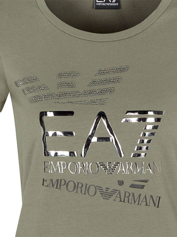 EMPORIO ARMANI T-SHIRT MULLED BASIL