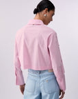 LIUJO CAMICIA TS M/L PINK POWDER