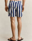 GANT BLOCK STRIPED SWIM SHORTS RICH NAVY