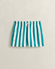 GANT BLOCK STRIPED SWIM SHORTS AQUA BLUE