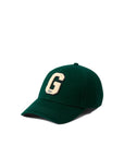 GANT G BADGE COTTON TWILL CAP TARTAN GREEN