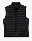 LACOSTE CHALECO ACOLCHADO HIDRÓFUGO NEGRO