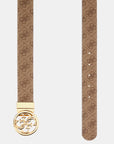 GUESS NOELLE ADJ & REV PANT BELT H35 LATTE LOGO/LI