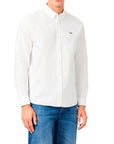 LACOSTE AB782 CASUAL SHIRTS MALE ADULT BLANC