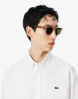 LACOSTE AB782 CASUAL SHIRTS MALE ADULT BLANC
