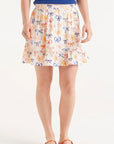 COMPAÑIA FANTASTICA FALDA CORTA ESTAMPADO DE LAZOS