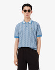 LACOSTE RIBBED COLLAR SHIRT CROISSANT