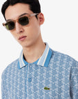 LACOSTE RIBBED COLLAR SHIRT CROISSANT
