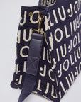 LIU JO L TOTE KNITTED LOGO BLUE SKY