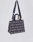 LIU JO L TOTE KNITTED LOGO BLUE SKY