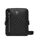 GUESS TORINO CROSSBODY DOUBLE ZIP BLACK