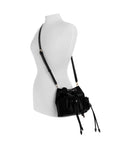 GUESS THEODORA DRAWSTRING BUCKET BLACK