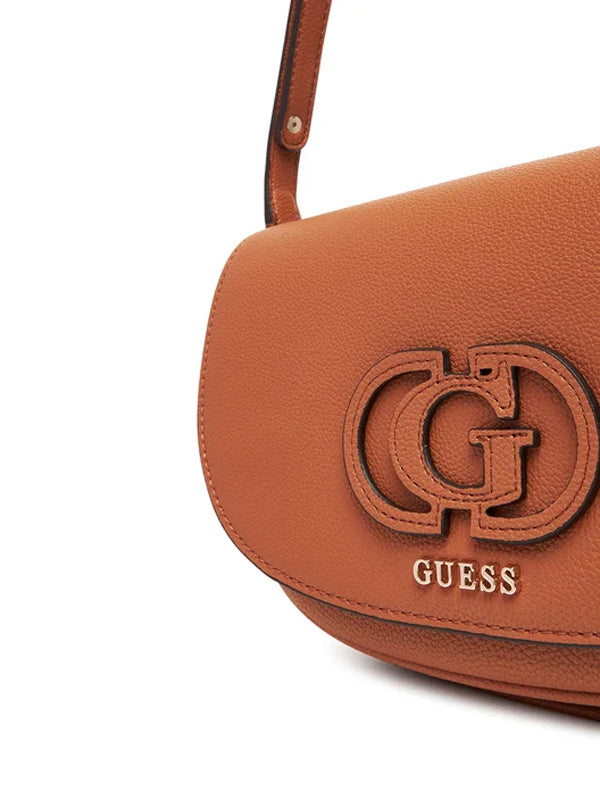 GUESS CALEBRA CONVERTIBLE XBODY FLAP COGNAC