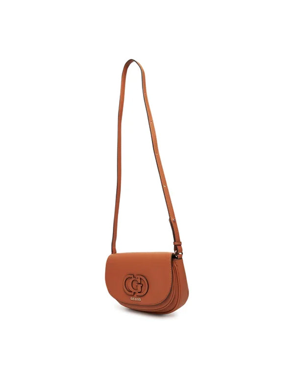 GUESS CALEBRA CONVERTIBLE XBODY FLAP COGNAC