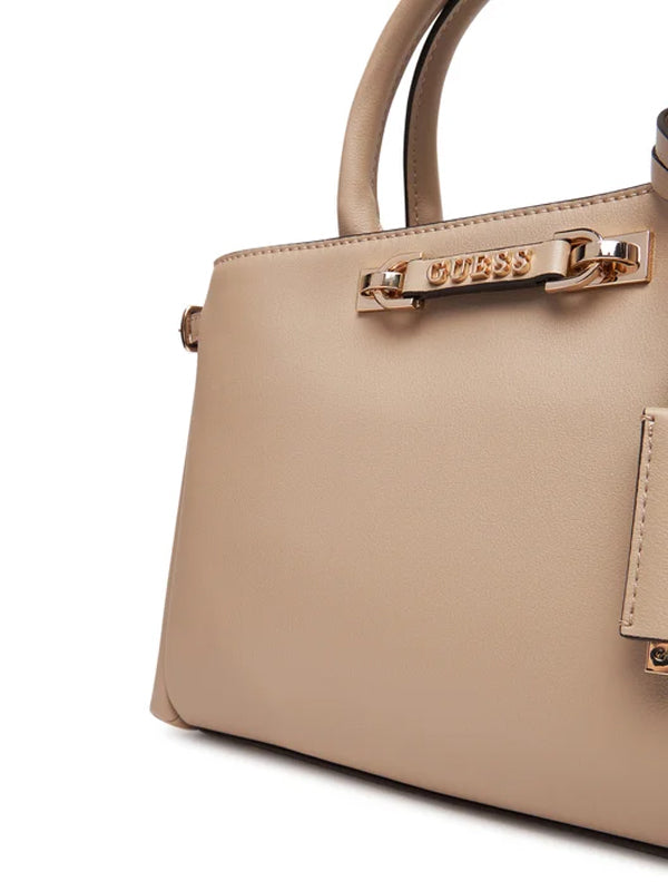 GUESS SIT N LEFIA LUXURY SATCHEL SIMPLY TAUPE