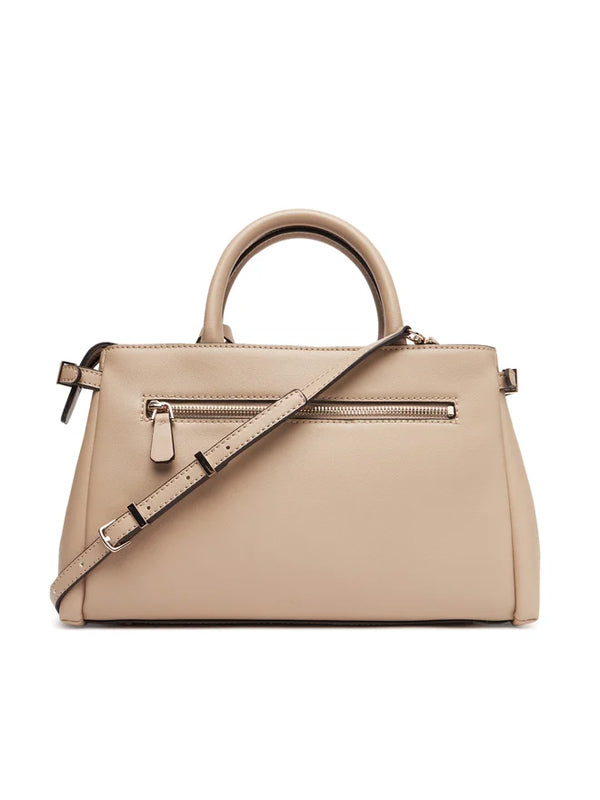 GUESS SIT N LEFIA LUXURY SATCHEL SIMPLY TAUPE