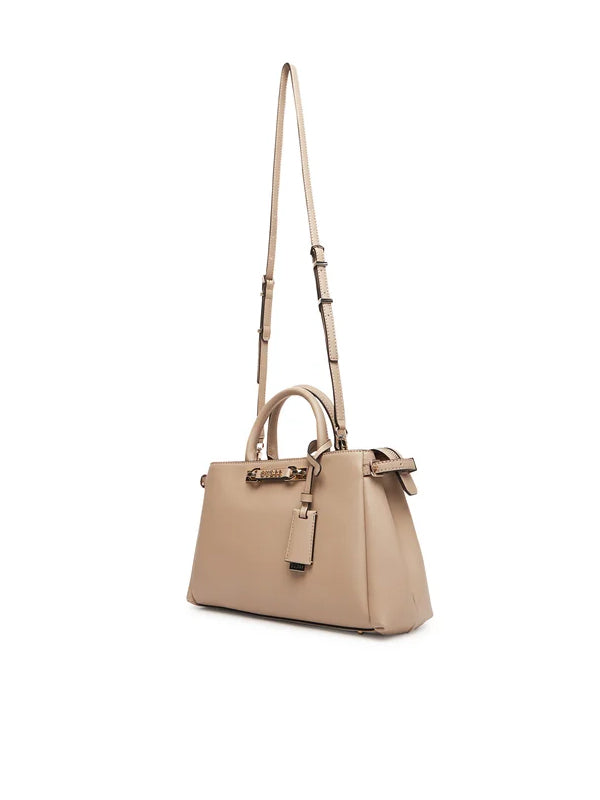 GUESS SIT N LEFIA LUXURY SATCHEL SIMPLY TAUPE