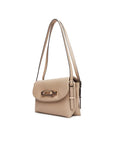 GUESS LEFIA FLAP SHOULDER BAG SIMPLY TAUPE