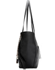 GUESS DEVON 3 COMP TOTE BLACK