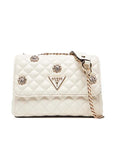 GUESS EVERLEE MINI CNVRTBLE XBDY FLP OFF WHITE