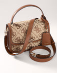 GUESS AUDREY LOGO CNVRTBL XBDY FLAP LATTE LOGO