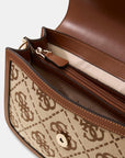 GUESS AUDREY LOGO CNVRTBL XBDY FLAP LATTE LOGO