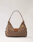 GUESS CAMDEN SHOULDER BAG COGNAC LOGO