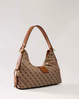 GUESS CAMDEN SHOULDER BAG COGNAC LOGO