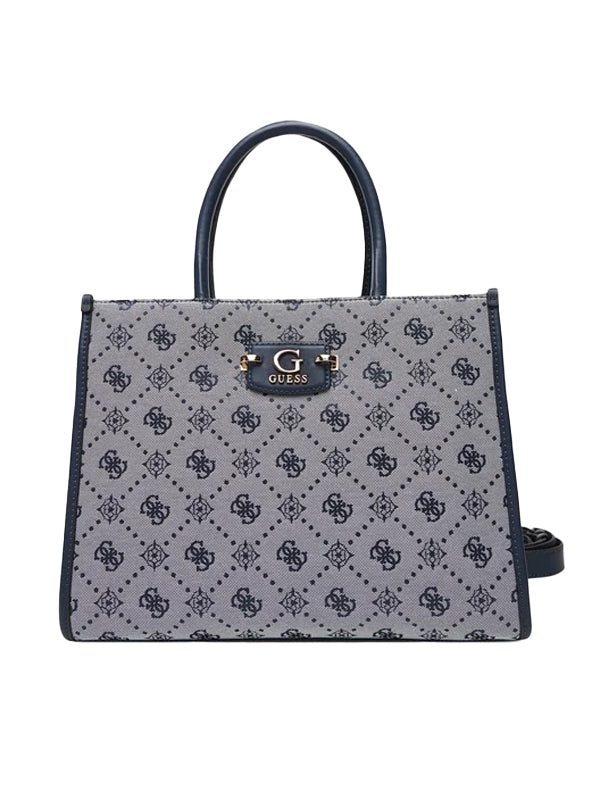 GUESS NEDA 2 COMP TOTE NAVY LOGO