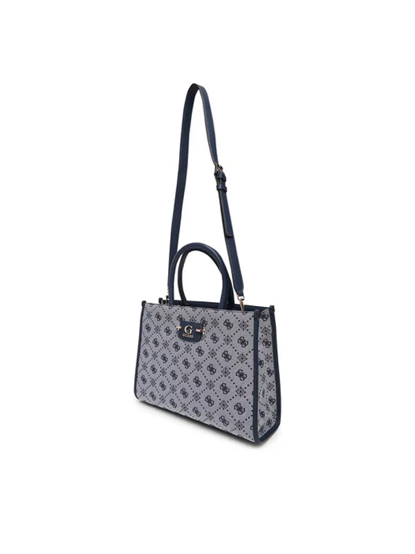 GUESS NEDA 2 COMP TOTE NAVY LOGO