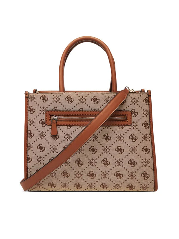 GUESS NEDA 2 COMP TOTE LATTE LOGO