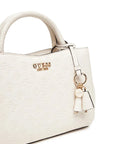 GUESS PHOEBE GIRLFRIEND SATCHEL OFF WHITE LOGO