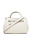 GUESS PHOEBE GIRLFRIEND SATCHEL OFF WHITE LOGO